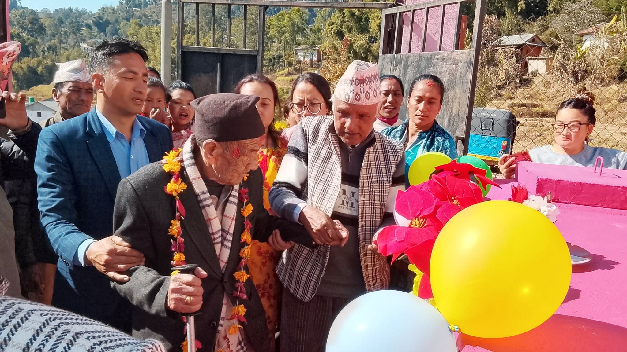 98-Year-Old Man Builds Drinking Water Facility at Bhojpur School